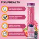 FixUpHealth Apple Cider Vinegar Effervescent Tablet - Apple Flavour 20's & FixUpHealth Glutathione Effervescent Tablet - Strawberry Flavour 15s - Multi-Vitamins