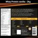 INLIFE Whey Protein Powder - Vanilla Flavour 2 kg - Whey Proteins