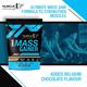 MuscleXP Pro Mass Gainer with Whey Protein Powder - Belgium Chocolate 1 kg - Whey Proteins