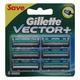 Gillette Vector+ Cartridges 6's - Razors & Cartridges