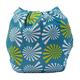 Bumberry Reusable Pocket Diaper with 1 Microfiber Insert - White Flowers on Blue - Diapers & Wipes