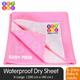 BeyBee Baby Care Waterproof Bed Protector Sheet - Baby Pink (XL) 1's - Baby Bedding