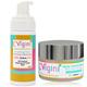 Vigini Natural Actives Foaming Face Toning Cleanser 150 ml + Acne Control Mask - Marine Algae 50 gm - Face Wash & Cleansers