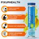 FixUpHealth Apple Cider Vinegar Effervescent Tablet - Apple Flavour 20's & FixUpHealth Electrolytes Effervescent Tablet - Lemon Flavour 20's - Multi-Vitamins