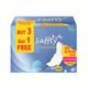 Saffty Cotton Soft Tri Fold Sanitary Pads 320 MM with Dry Cover and Wings For Women (Buy 3 Get 1 Free) (XXL) 40's - Sanitary Napkins
