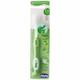 Chicco Tapered Bristles Toothbrush (Extra Soft) (3-8 Years) - Green 1's - Toothbrushes