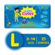 Super Cute's WonderShorts Pull-up Shorts Diaper - (L) (8 - 14 kg) (Pack of 5 x 5's) - Diapers & Wipes