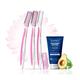 LetsShave Transparent Shave Gel 15 ml + LetsShave Evior Face Razor (Pack of 3) - Hair Removal Accessories