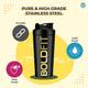 Boldfit Steel Shaker Bottle -Black 1's - Workout Essentials