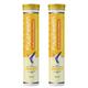 FixUpHealth Calcium and Vitamin D3 Effervescent Tablet - Orange Flavour (Pack of 2 x 20s) 1's - Calcium And Minerals