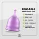 Pee Safe Natural Intimate Wash Liquid 105 ml + Menstrual Cup (XS) - Menstrual Cups