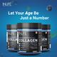INLIFE Hydrolyzed Type 1 & 3 Collagen Peptides Powder - Blueberry Flavour 200 gm - Hair & Skin