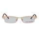 Vision Express 29164 Gold Rectangle Eyeglasses (Including UV Blue Lens) 1's - Wearables Eye Glasses