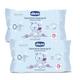 Chicco Salviettine Detergenti Cleansing wipes with Flip cover (Pack of 2 x 72's) - Diapers & Wipes