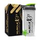 MuscleXP FIT XP Gym Shaker - Transparent & Green 700 ml - Workout Essentials