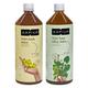 Kapiva Wild Amla Juice 1 Litre + Wild Tulsi Giloy Juice 1 litre - Ayurvedic Juices