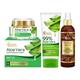 Oriental Botanics Skin & Hair Care Combo Aloe Vera Night Gel + Onion Oil+ 99% Aloe Vera Gel 350 ml - Face Wash & Cleansers