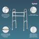 Tynor Walker Invalid's HD All Pods (UN) (L 34) - Silver - Wheelchairs & Walking Sticks