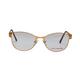Vision Express 49092 Gold Rectangle Eyeglasses (Including Anti-Reflective Coating Lens) 1's - Wearables Eye Glasses