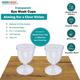 Ambitech Transparent Eye Wash Cup (Pack of 2) - Men Eyeglasses