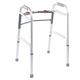 Entros Button Folding Walker - Silver (SC4001) - Wheelchairs & Walking Sticks