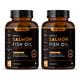 Nirvasa Omega 3 Salmon Fish Oil (Triple Strength) Capsule (Pack of 2 x 60's) 1's - Omega Fish Oil Fatty Acids