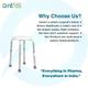 Entros Premium Aluminium Height Adjustable Shower Bathing Stool (6020A) 1's - Health Monitoring Devices