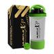 MuscleXP Power XP Gym Shaker - Transparent & Green 700 ml - Workout Essentials