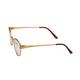 Vision Express 49092 Gold Rectangle Eyeglasses (Including Anti-Reflective Coating Lens) 1's - Wearables Eye Glasses