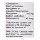 Merobax 500mg Injection 1's - Bacterial Infections-OBL