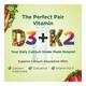 Nirvasa Vitamin D3 + K2 Capsule 60's - Multi-Vitamins