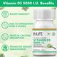 Inlife Vitamin D3 5000 IU Vegan Capsule 60's - Calcium And Minerals