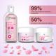 CGG Cosmetics Rose Water Kit (24H Moisture Lock Cream 150 gm + Cleansing Micellar Water 300 ml + Daily Cleansing Face Pads 50's) - Face Wash & Cleansers