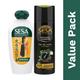 Sesa Hair Combo Pack (Sesa Ayurvedic Oil 200 ml + Sesa Ayurvedic Medicinal Shampoo 200 ml) - Personal Care (Ayush)