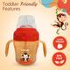 LuvLap Banana Time 2 in 1 Sipper - Orange 150 ml - Feeding & Nursing