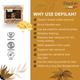 Depilah Brazilian Hot Film Wax - Gold 500 gm - Hair Removal Accessories