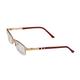 Vision Express 29164 Gold Rectangle Eyeglasses (Including UV Blue Lens) 1's - Wearables Eye Glasses