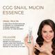 CGG Cosmetics 70% Snail Mucin Essence- 0.7 % Cellulose, Oil Free- All Skin Types 100 ml - Essential Oils