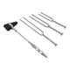Sahyog Wellness Percussion Knee Hammer with Tuning Fork (128 Hz/256 Hz/512 Hz) - Set of 3's - Surgical Instruments