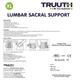 Truuth Lumbar Support (XL) - Back/Abdomen Supports