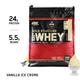 Optimum Nutrition (ON) 100% Whey Gold Standard Powder - Vanilla Ice Cream 10 lb - Whey Proteins