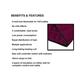 MCP Electric Heating Pad - Velvet Wine - Hot Pack/Ice Bag