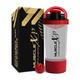 MuscleXP Power XP Gym Shaker - Transparent & Red 700 ml - Workout Essentials