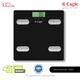 Eagle Digital Weighing Scale Color Changing Smart (EEF-2001A) - Black - Health Monitoring Devices
