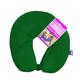 VIAGGI Microbead Travel Neck Pillow with Fleece - Hunter Green - Pads And Pillows