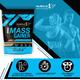 MuscleXP Pro Mass Gainer with Whey Protein Powder - Belgium Chocolate 1 kg - Whey Proteins