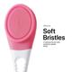 Vandelay Cleaner Brush Massager - Pink - Massagers