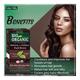 Indus Valley Bio Organic Herbal Henna Hair Colour Powder - Dark Brown 100 gm - Personal Care (Ayush)