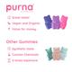 Purna Gummies Immunity Multivitamin Strawberry Gummies for Adults, Vitamins A, C, D, E, B12 30's - Women Health