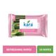 Kara Refreshing Face Wipes - Aloe Vera & Cucumber 10's - Facial Wipes & Tissues
